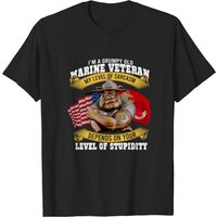 I Am A Grumpy Old Marine Veteran T-Shirt for Men — Mens T Shirts