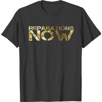 T-shirt Reparations Now pour hommes en noir
