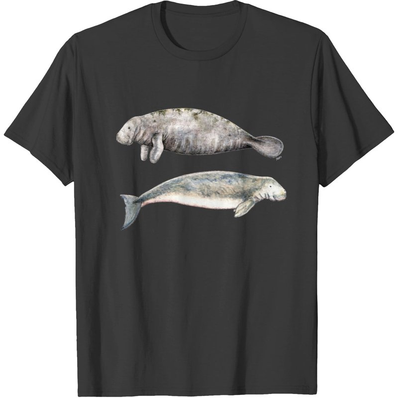 Sea Cows Manatee and Dugong T-shirt for Men — Mens T Shirts