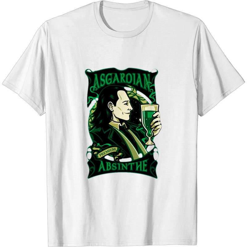 Loki Tom Hiddleston Asgardian Absinthe T-shirt for Men — Mens T Shirts