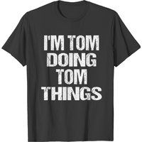 T-shirt Personnalisé Tom Doing Tom Things pour Hommes