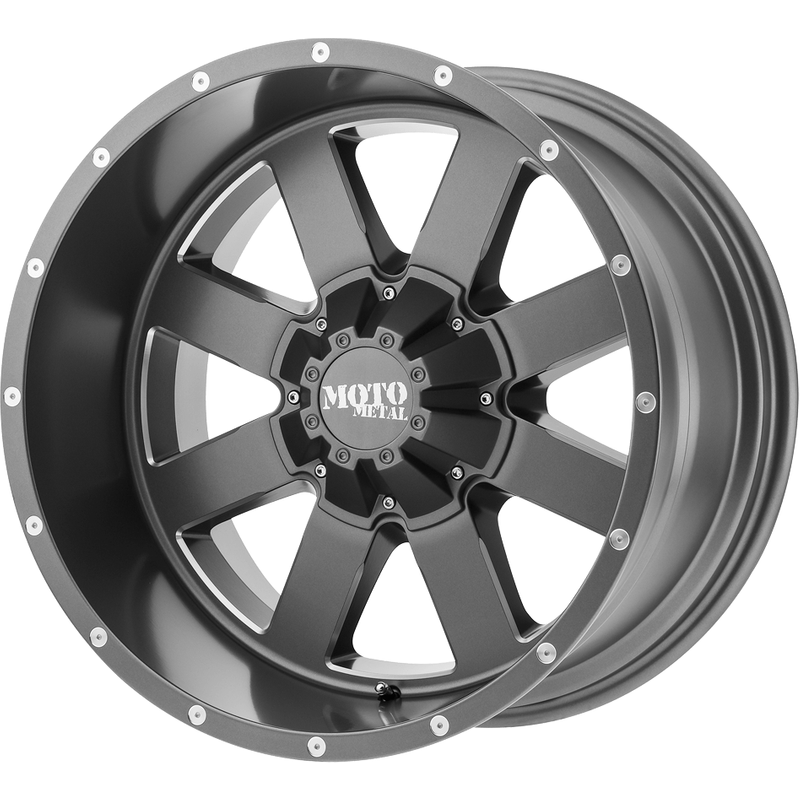 Moto Metal MO962 Satin Gray Wheels - 18x10 - 5x135 Bolt Pattern — Wheels & Rims