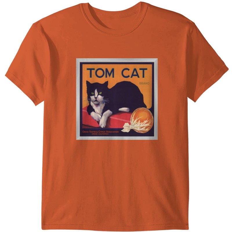 Tom Cat Men's T-Shirt in Black — Mens T Shirts