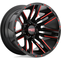 Roues Moto Metal MO978 Razor Satin Black Mach - 20x10 - 8x165.1 — Roues et jantes