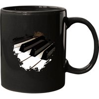 Mug de musique de piano - Mug en céramique personnalisable