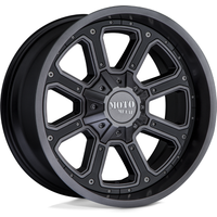 Moto Metal MO984 Shift Matte Gray Wheels with G-Black Inserts — Wheels & Rims
