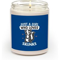 Just A Girl Who Loves Skunks Scented Candles — Scented Candles