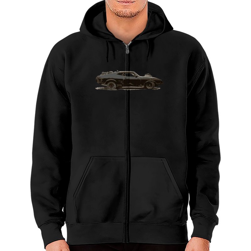 Hoodies zippés Interceptor Mad Max pour unisexe — Sweats à capuche pour hommes