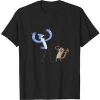 Mordecai and Rigby Regular Show Cartoon Network T-Shirt for Men — Mens T Shirts