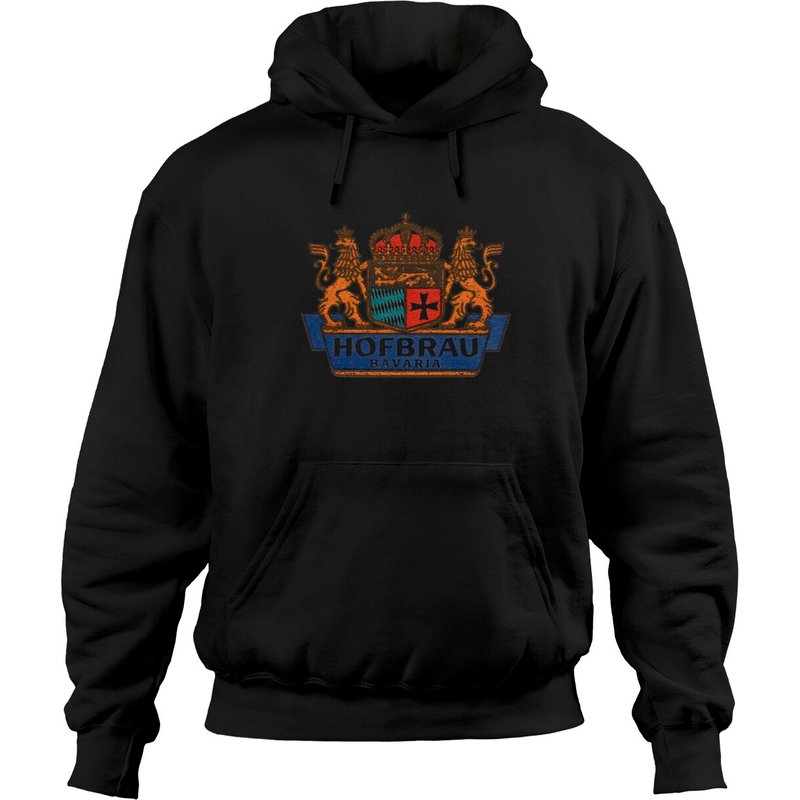 Hoodie Unisexe Noir Hofbrau Bavaria - Bière — Sweats à capuche pour hommes