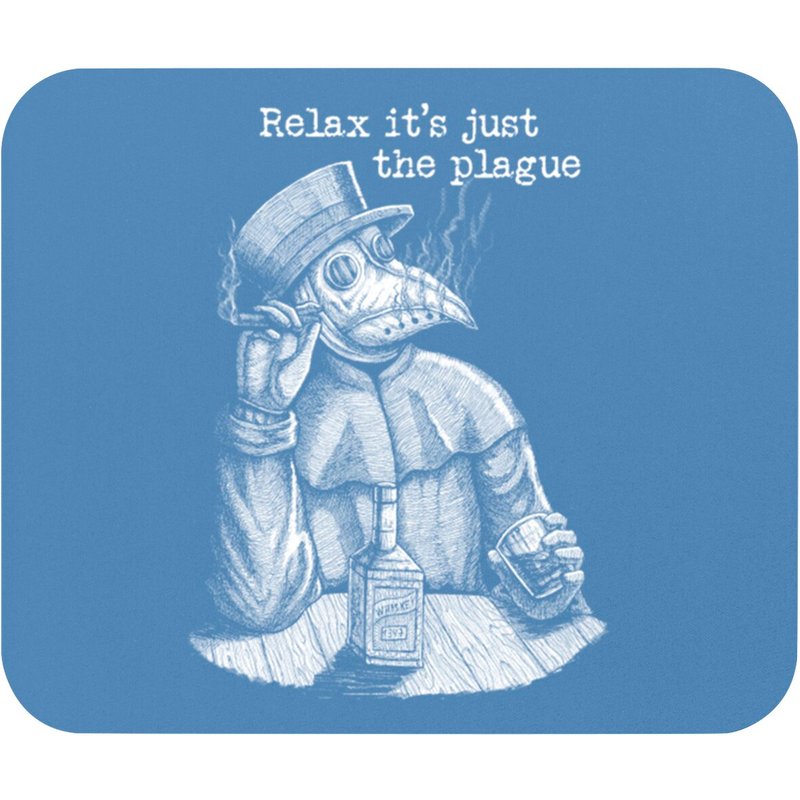 Vintage Plague Doctor Mouse Pad - Just The Plague — Mouse Pads & Desk Mats