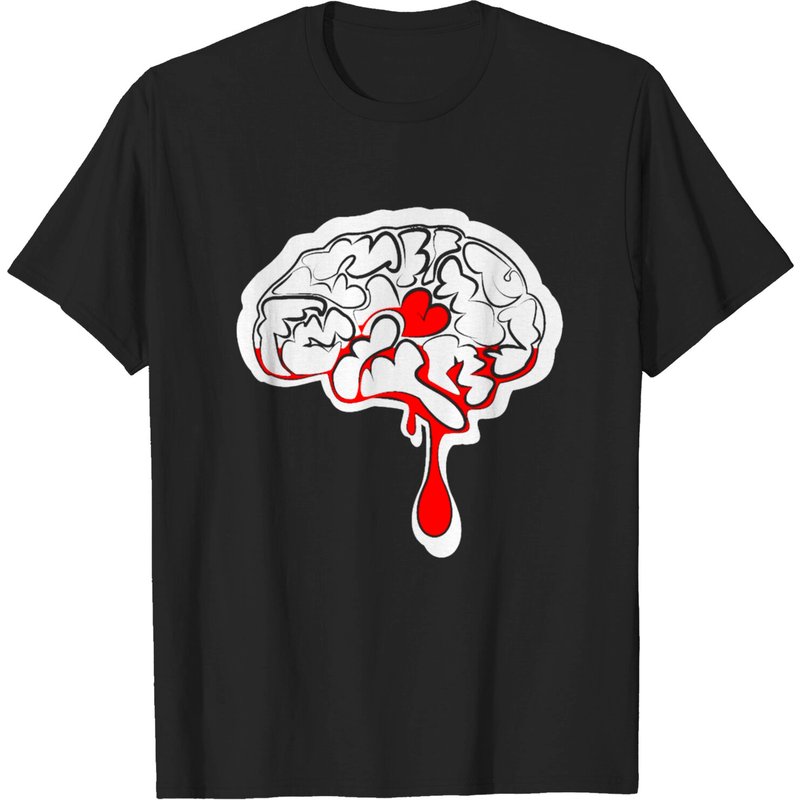 T-shirt Love Brain Memories Artful Heartbreak pour Hommes — T-shirts pour hommes