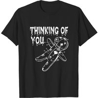 T-shirt Voodoo Doll Joke Thinking of You pour hommes — T-shirts pour hommes