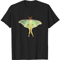Green Luna Moth Men's T-Shirt in Black