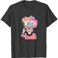 T-shirt noir pour homme Iris Apfel — T-shirts pour hommes
