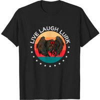 T-shirt Live Laugh Lurk Mothman Is Real Man Moth Legend — T-shirts pour hommes