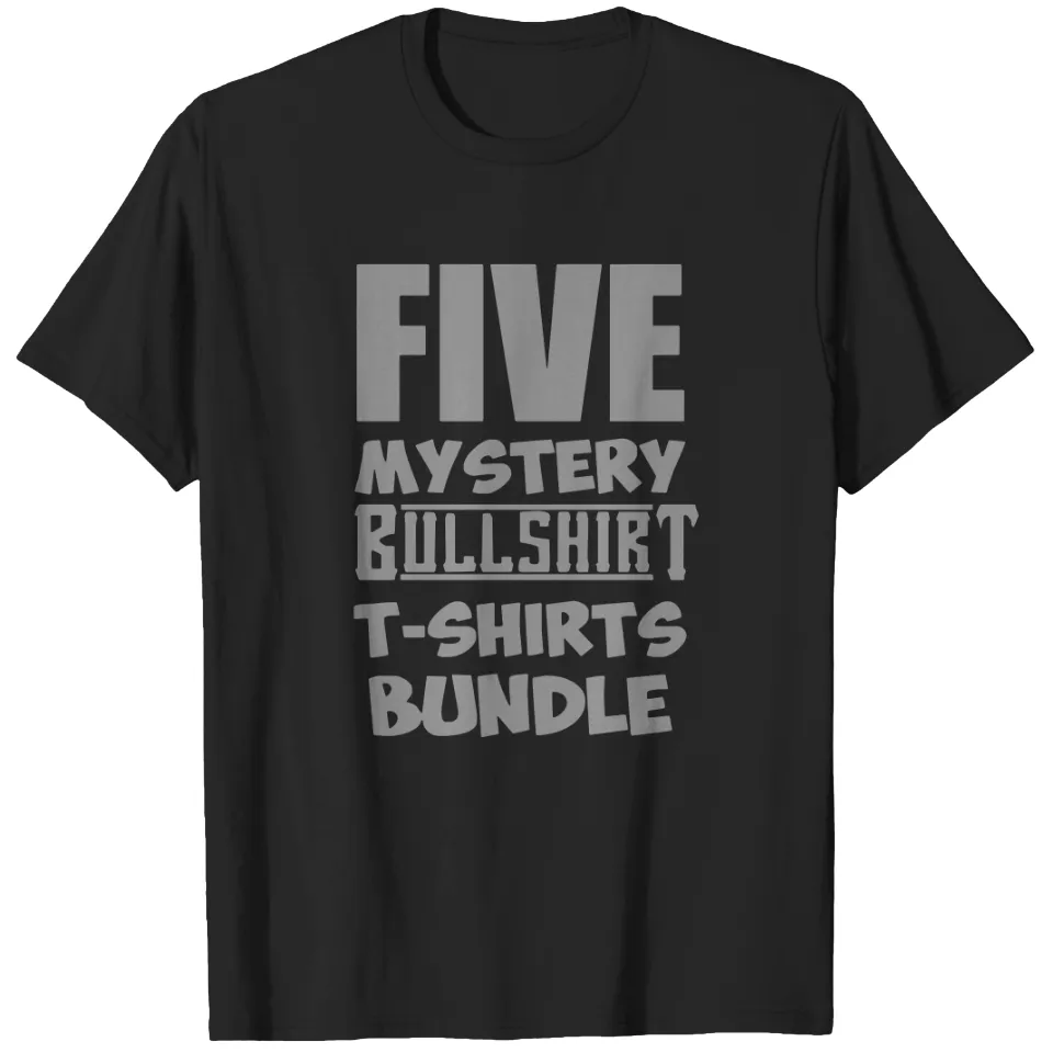 5 Mystery Bundle T-Shirts for Men