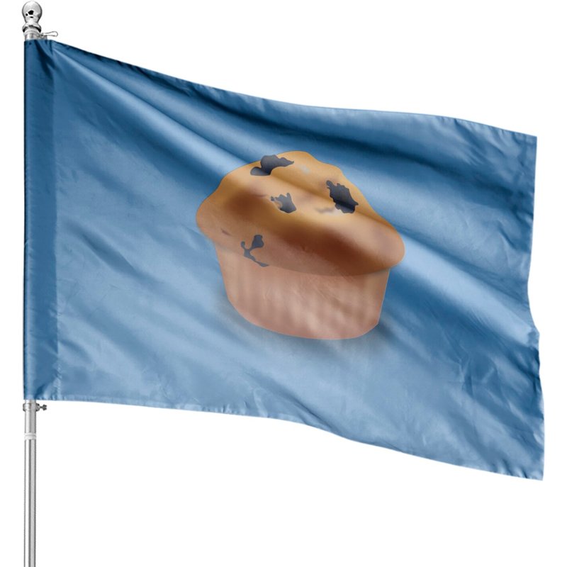 Blueberry Muffin House Flags - Double-Sided Print — Decorative Flags