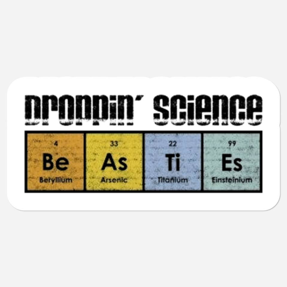 Beastie Boys Droppin' Science Stickers — Stickers & Decals