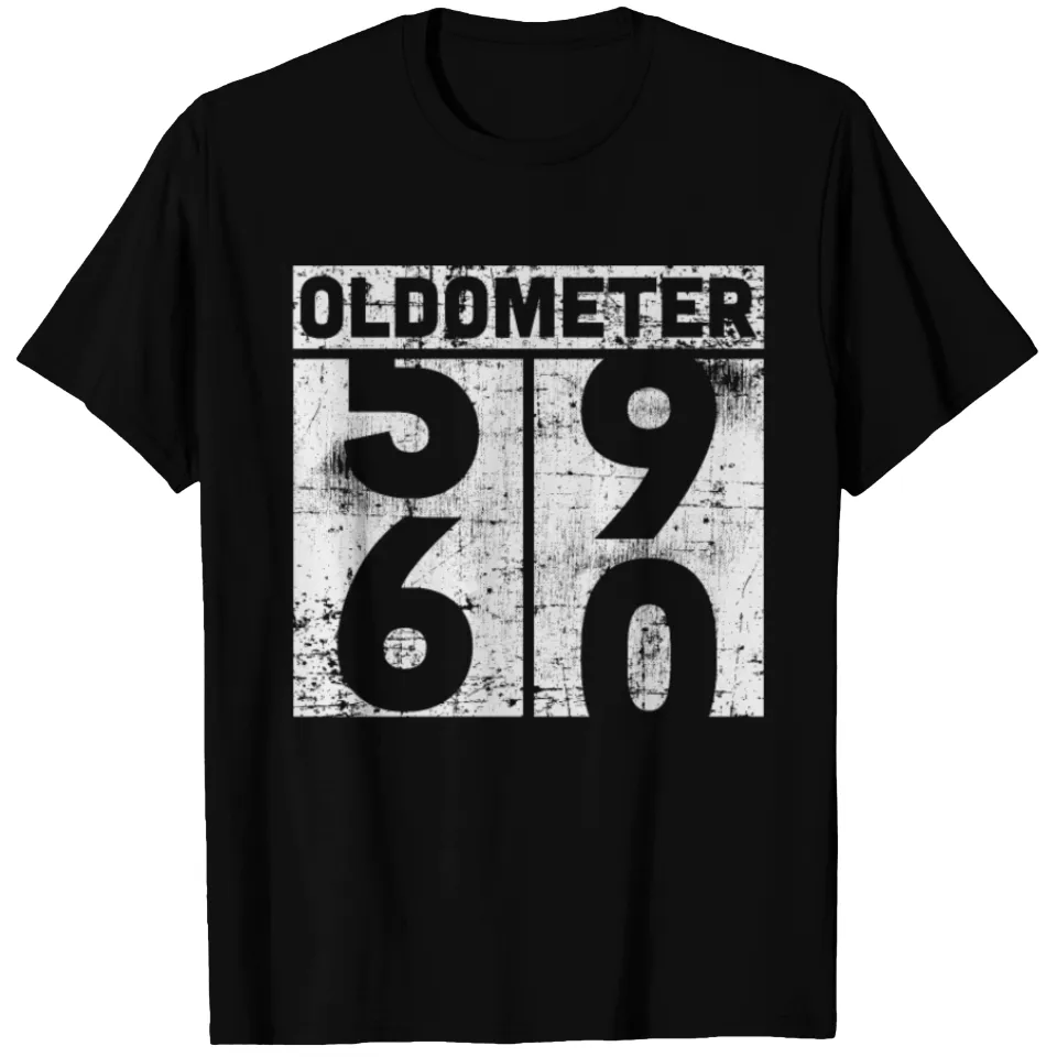 T-shirt d'anniversaire 60 ans pour hommes en noir — T-shirts pour hommes