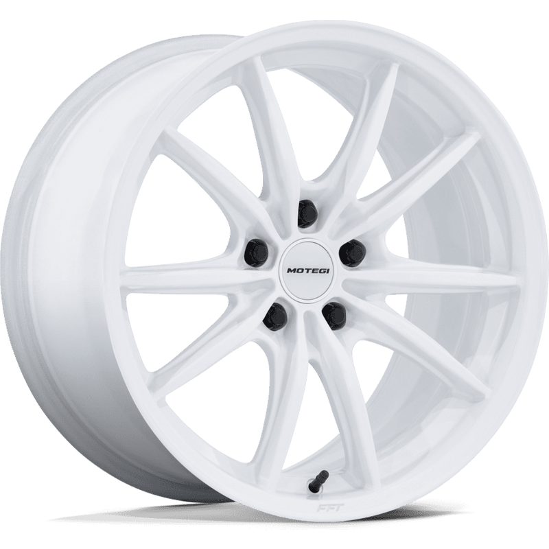 Motegi Racing MR162 Zentoku White 17x8.5 Wheels 5x114.3 Bolt Pattern — Wheels & Rims