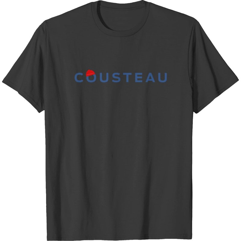 Jacques Yves Cousteau Men's Black T-Shirt — Mens T Shirts