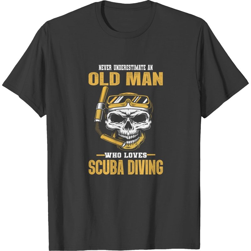T-shirt Old Men Old Scuba Diver pour hommes — T-shirts pour hommes