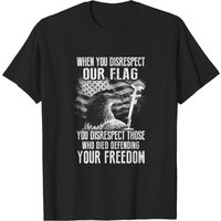 Patriot T-shirt Ne Pas Mépriser Notre Drapeau pour Hommes — T-shirts pour hommes