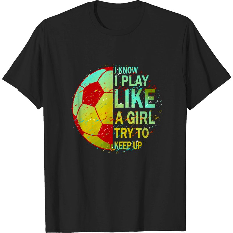 Soccer S T-Shirt for Men - Black — Mens T Shirts
