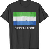 Sierra Leone Flag T-Shirt for Men — Mens T Shirts