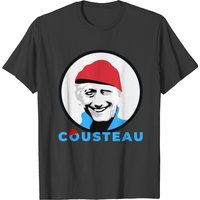 T-shirt Jacques-Yves Cousteau pour hommes en noir