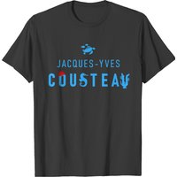 T-shirt pour hommes Jacques-Yves Cousteau en noir — T-shirts pour hommes
