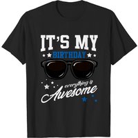 T-shirt drôle pour homme "Birthday Boy" avec lunettes de soleil — T-shirts pour hommes