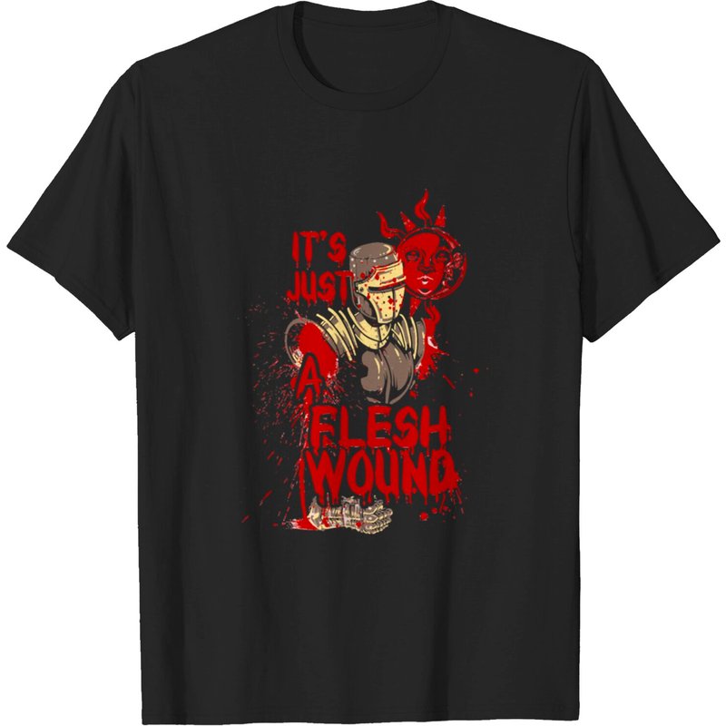 T-shirt The Wounded Knight It's Just A Flesh Wound pour hommes — T-shirts pour hommes
