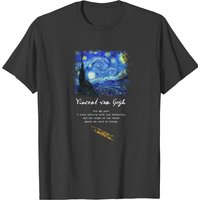 T-shirt pour hommes avec citation de Vincent Van Gogh - Nuit étoilée — T-shirts pour hommes
