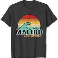 T-shirt Malibu Vintage Style Surf pour Hommes — T-shirts pour hommes