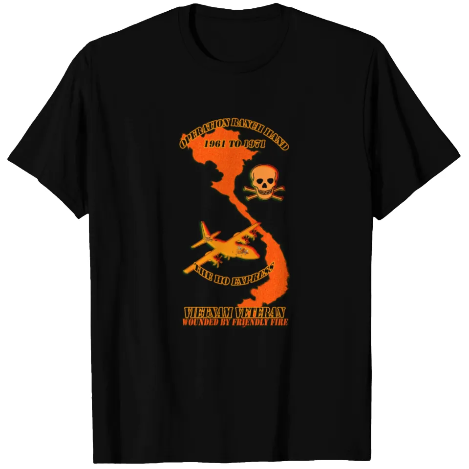 T-shirt Agent Orange Vétéran du Vietnam Blessé par Amis F