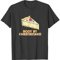 Body By Cheesecake Desserts Food Crust Cheese T-shirt for Men — Mens T Shirts