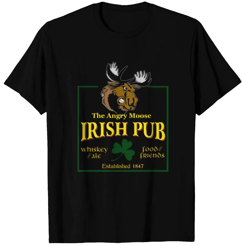 T-shirt pour hommes Angry Moose Irish Pub
