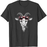 T-shirt Chèvre avec Lunettes de Soleil pour Hommes