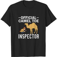 T-shirt drôle Inspecteur Camel Toe pour hommes