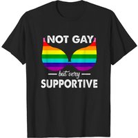 T-shirt Meme Not Gay But Very Supportive LGBT pour Hommes