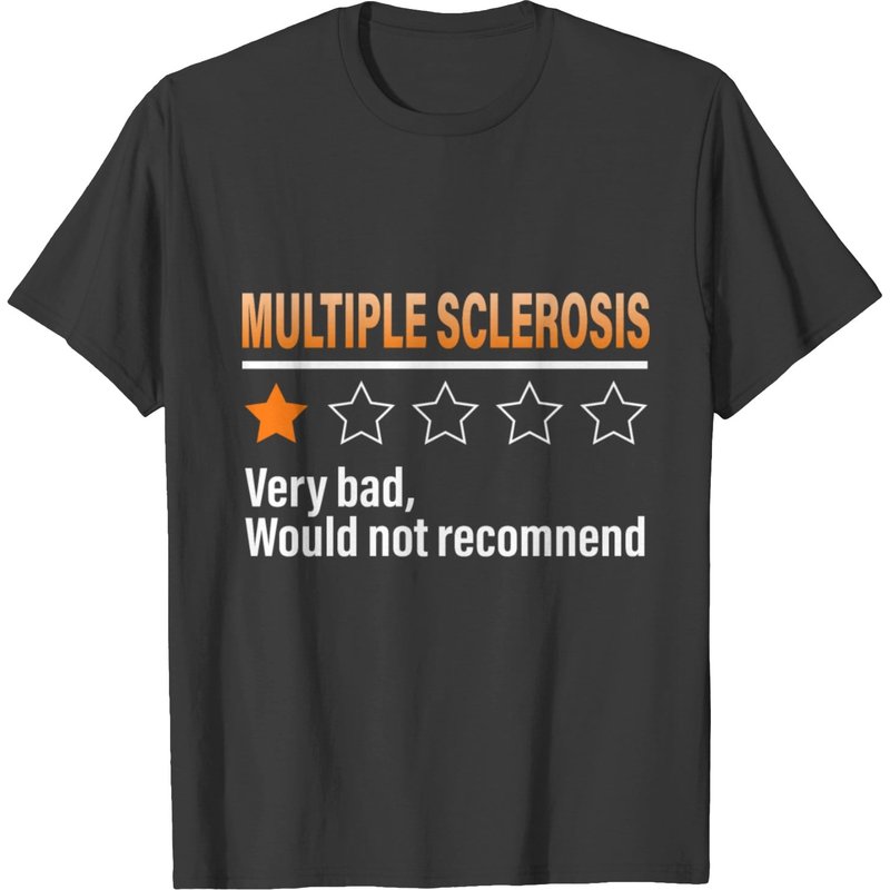 Multiple Sclerosis T-Shirt for Men in Black