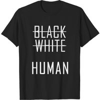 T-shirt Humain Noir et Blanc pour Hommes — T-shirts pour hommes