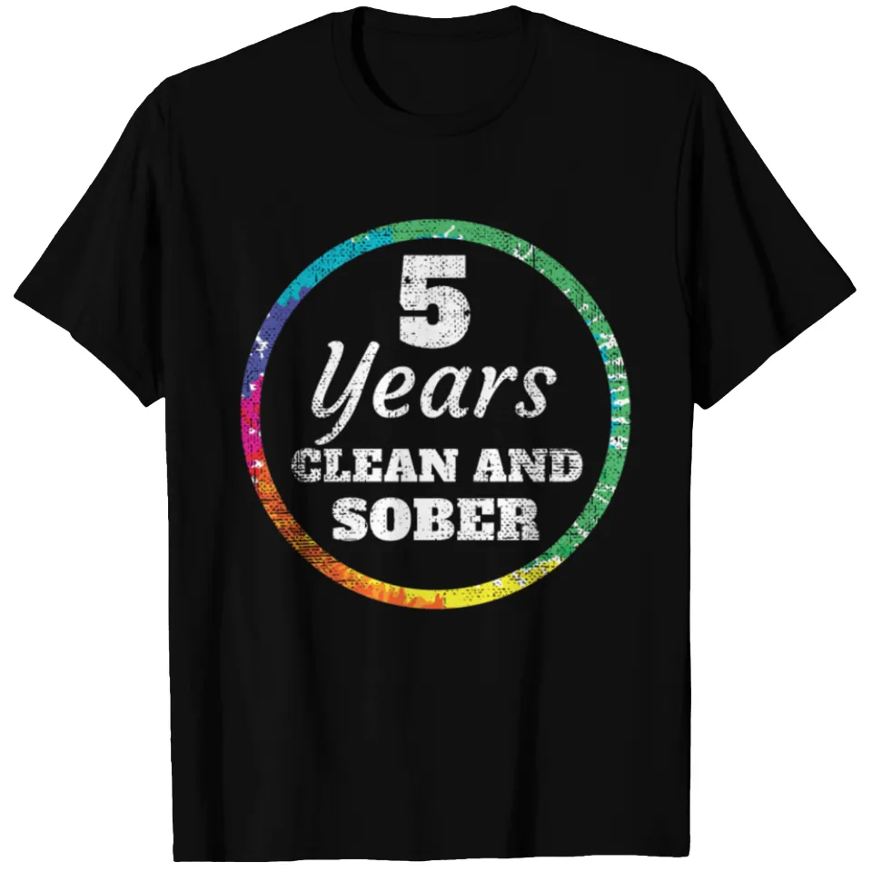 T-shirt Design 5 Ans Propre et Sobre pour Hommes — T-shirts pour hommes