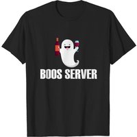 Cute Boos Server Bartender Waitress Halloween T-shirt for Men — Mens T Shirts