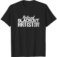 T-shirt Retired Blackout Artist Sober Narcotic Rehab pour hommes — T-shirts pour hommes