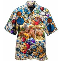 Chemise hawaïenne personnalisée DND pour plages et fêtes à thème — Chemises décontractées pour hommes