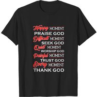 T-shirt chrétien pour hommes Happy Moments Praise God — T-shirts pour hommes