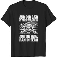 T-shirt pour hommes Field Artillery en noir — T-shirts pour hommes